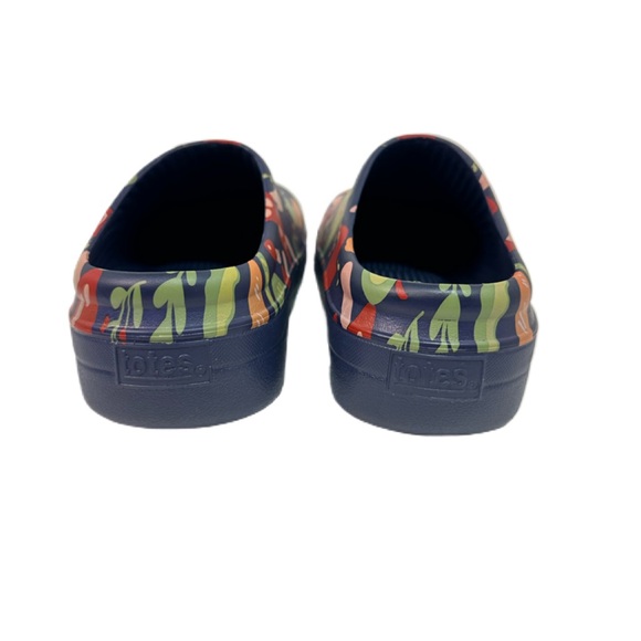 totes Women's Everywear Bailey Clog/Navy Floral/Size 7 - Picture 5 of 9